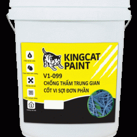KINGCAT V1-099: CHỐNG THẤM TRUNG GIAN CỐT VI SỢI  ĐƠN PHẦN (1 Thành Phần)