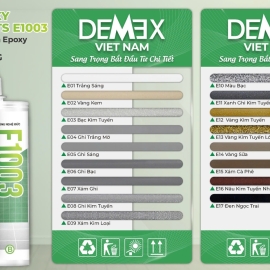KEO CHÀ RON DEMEX DÒNG BÓNG PHỔ THÔNG - EPOXY TILE GROUTS E1003