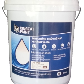 V1-907 - SƠN CHỐNG THẤM  TRONG SUỐT THẨM THẤU CHO XI MĂNG, ĐÁ... 