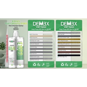 KEO CHÀ RON DEMEX DÒNG BÓNG PHỔ THÔNG - EPOXY TILE GROUTS E1003