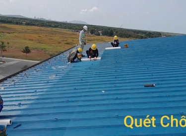 CHỐNG DỘT, SƠN MÀU LÀM MỚI MÁI TÔN VỚI PU 1000