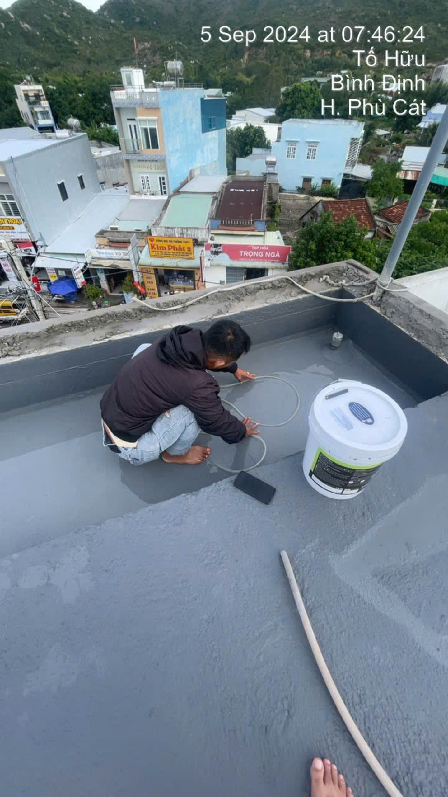 Test nước kiểm tra chống thấm